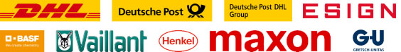 Logos of text2net GmbH customers